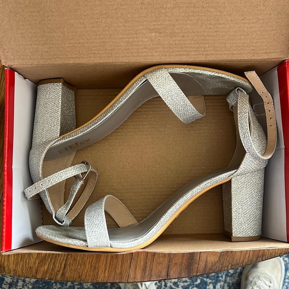 Silver High Heel